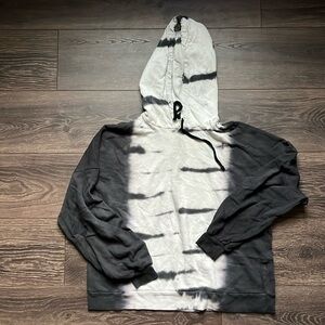 Gray and Black Tie Dye hoodie